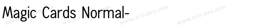 Magic Cards Normal字体转换
